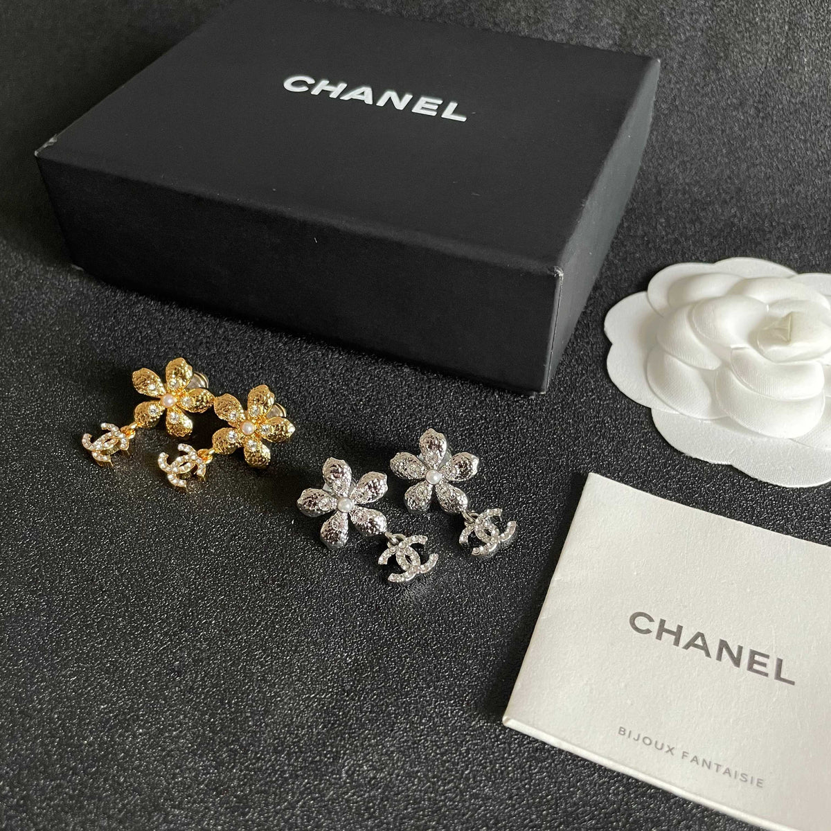 Chanel Interlocking C Stud Earrings - album image 5