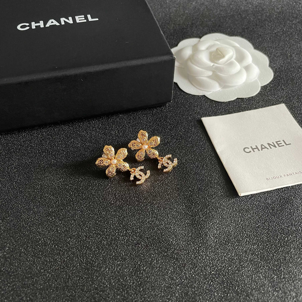 Chanel Interlocking C Stud Earrings - album image 6