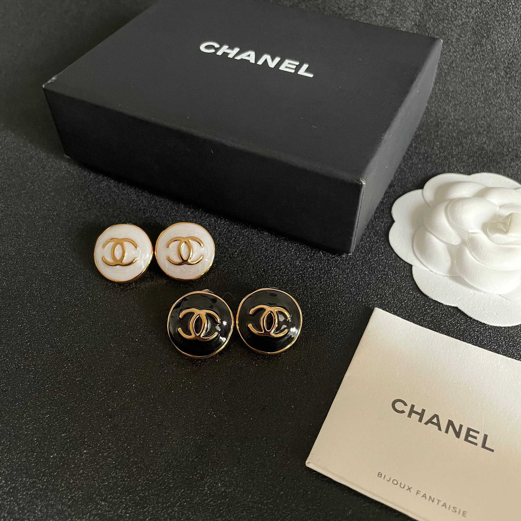 Chanel Interlocking C Stud Earrings - album image 10