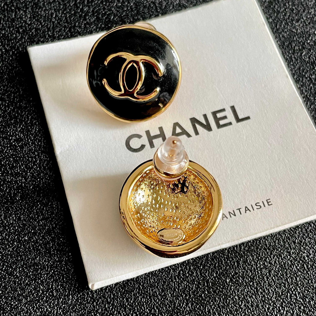 Chanel Interlocking C Stud Earrings - album image 7
