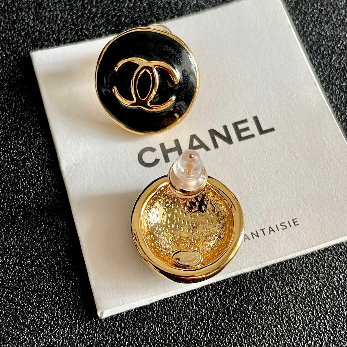 Chanel Interlocking C Stud Earrings - album image 7