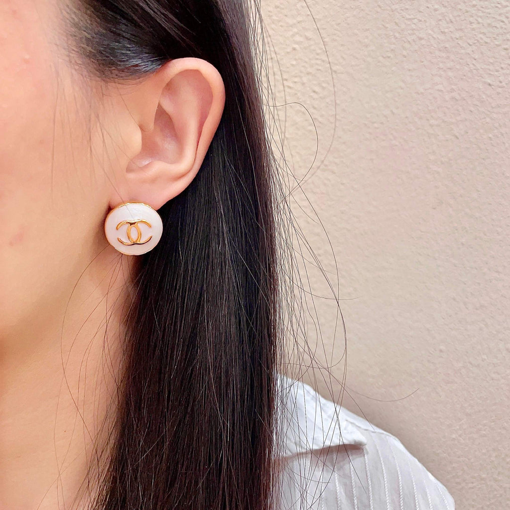 Chanel Interlocking C Stud Earrings - album image 3