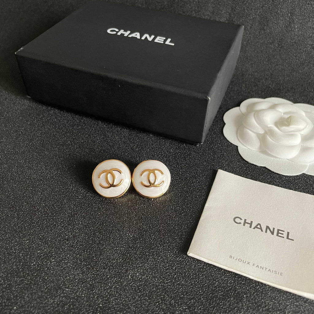 Chanel Interlocking C Stud Earrings - album image 5