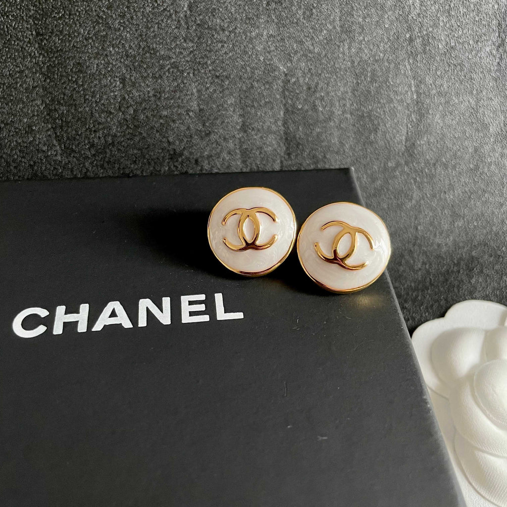 Chanel Interlocking C Stud Earrings - album image 9