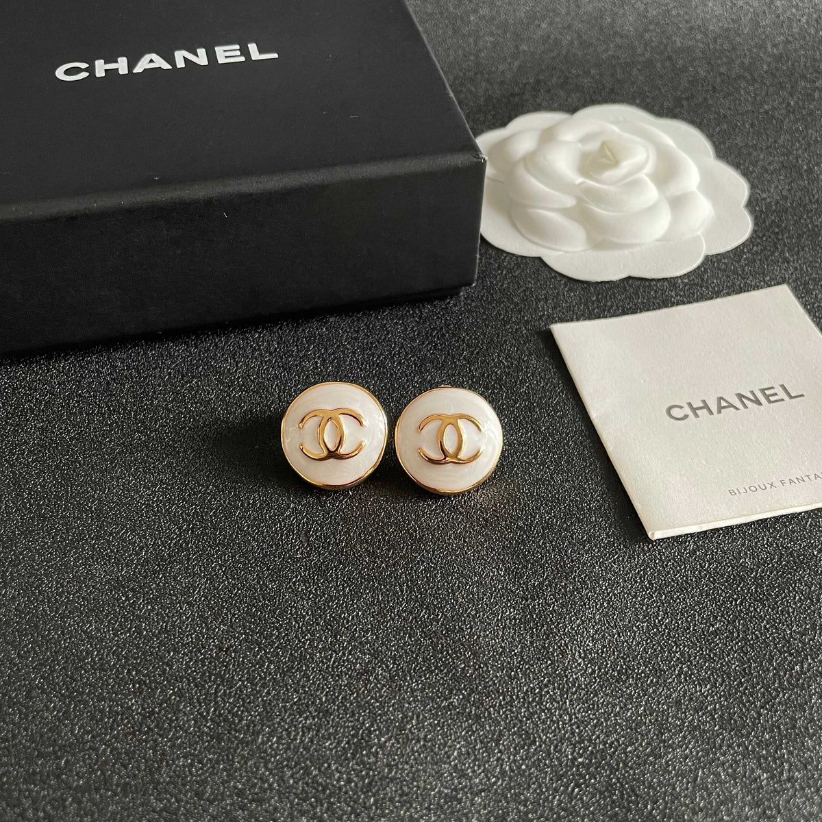 Chanel Interlocking C Stud Earrings - album image 6
