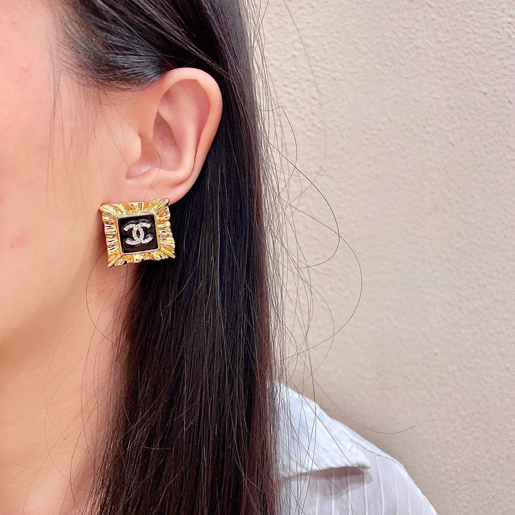 Chanel Interlocking C Stud Earrings - album image 3