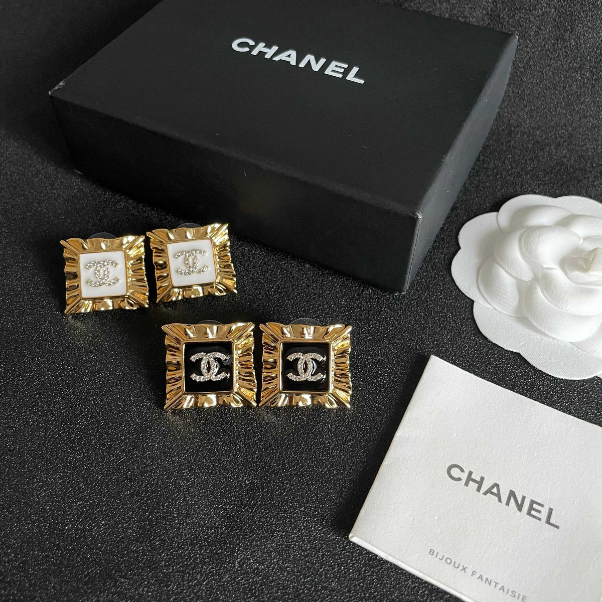 Chanel Interlocking C Stud Earrings - album image 10