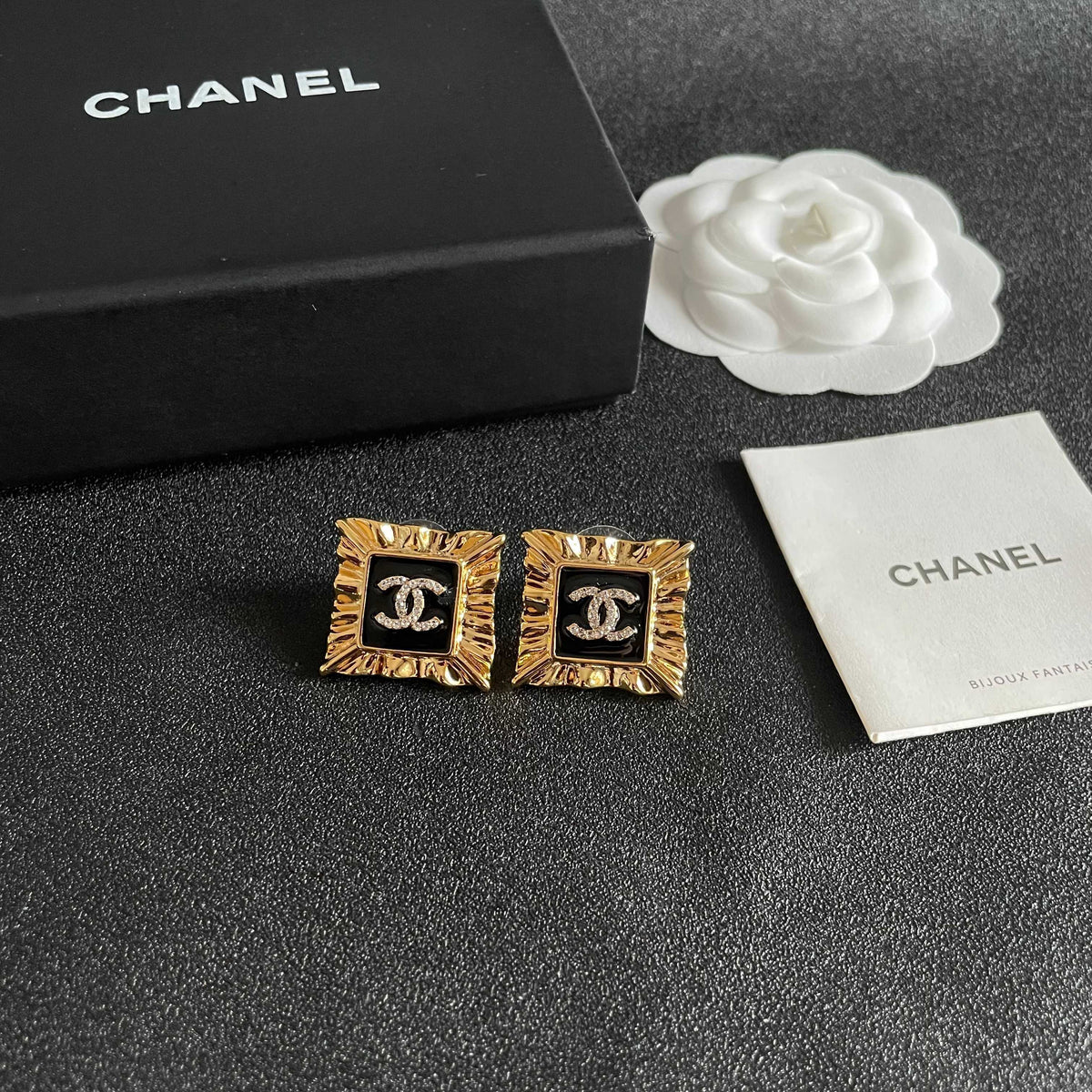Chanel Interlocking C Stud Earrings - album image 6