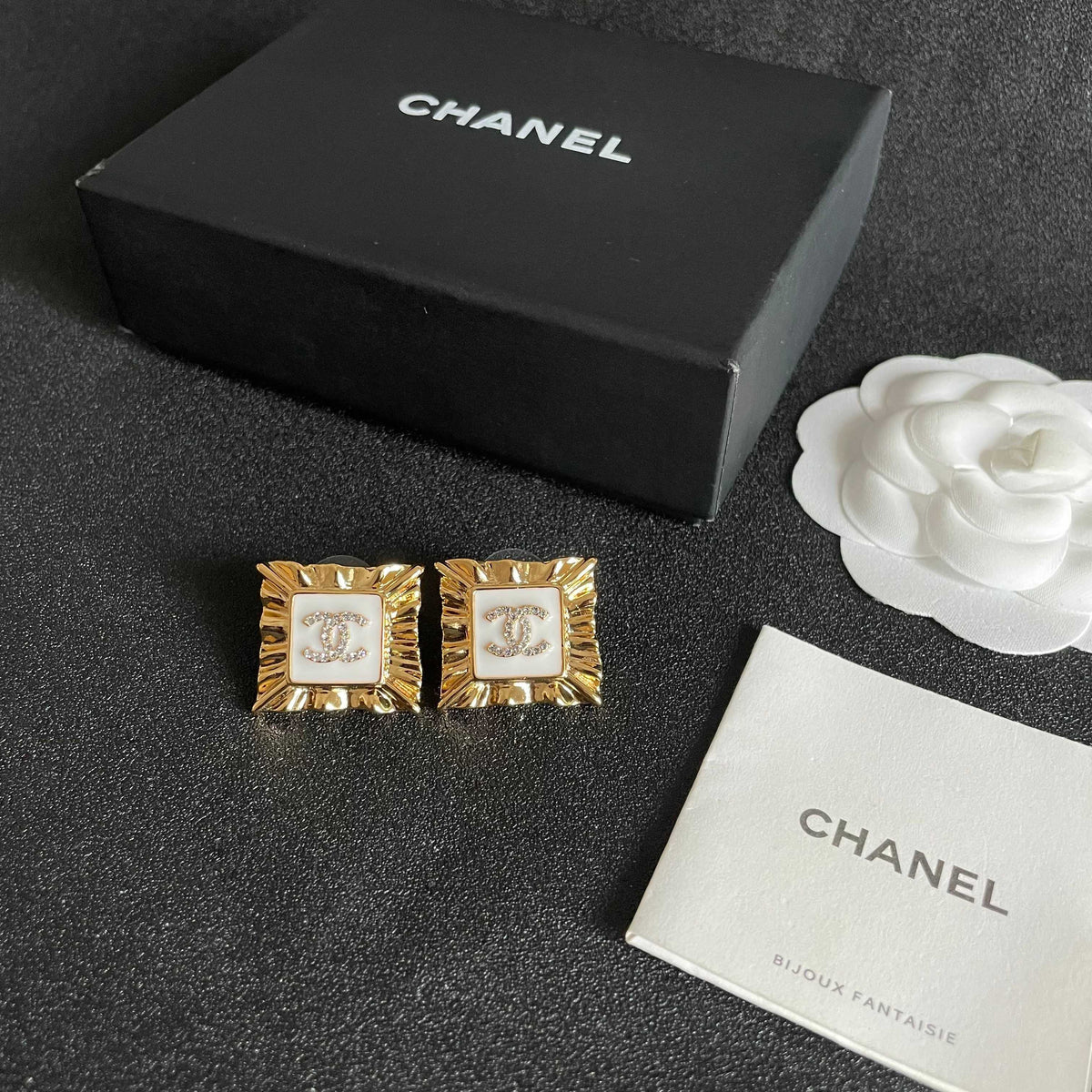 Chanel Interlocking C Stud Earrings - album image 5