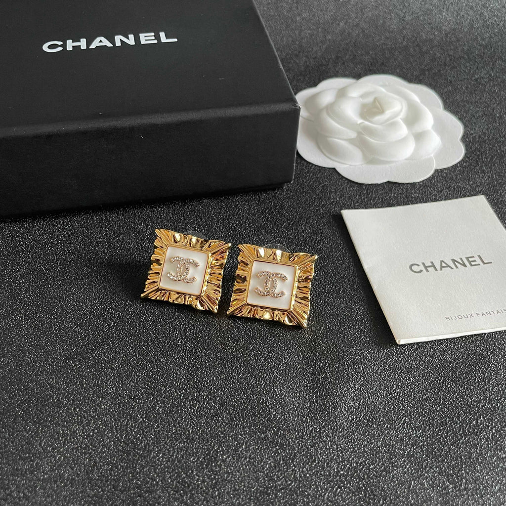 Chanel Interlocking C Stud Earrings - album image 6