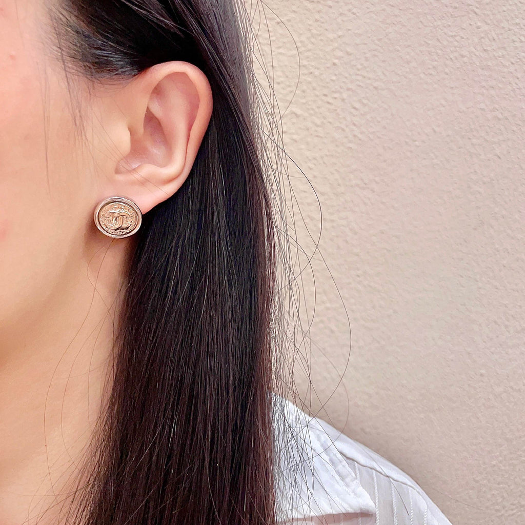 Chanel Interlocking C Stud Earrings - album image 3