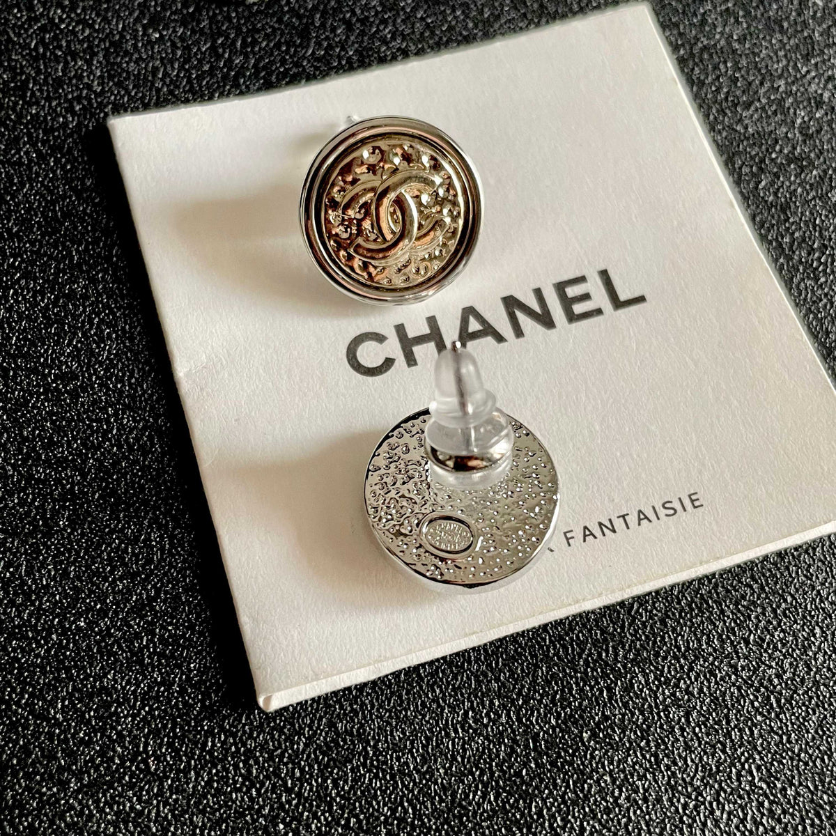 Chanel Interlocking C Stud Earrings - album image 7