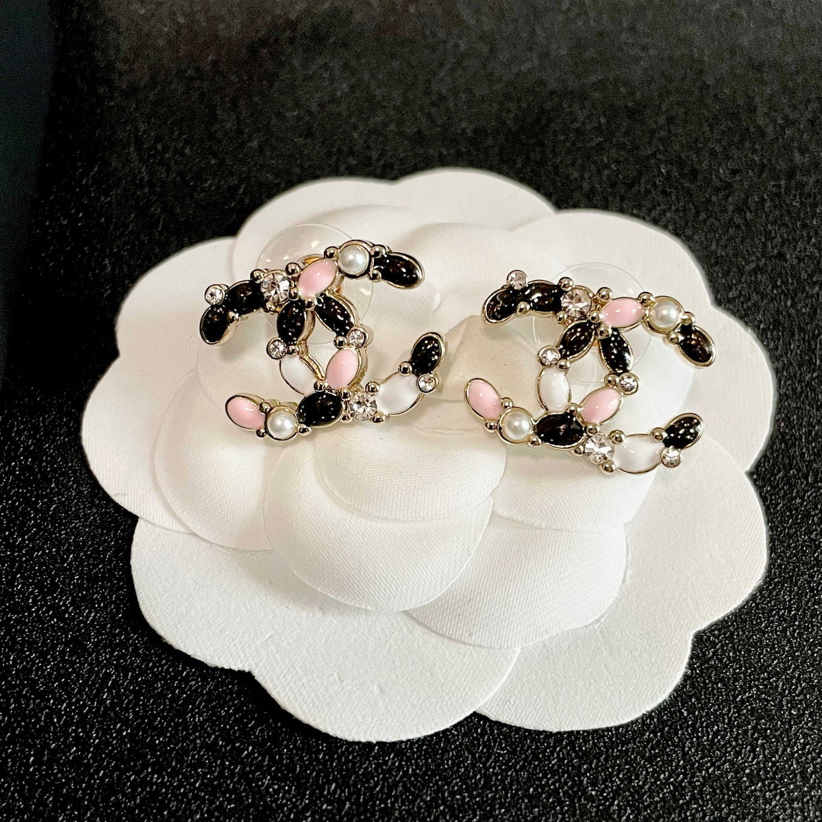 Chanel Interlocking C Stud Earrings - album image 8