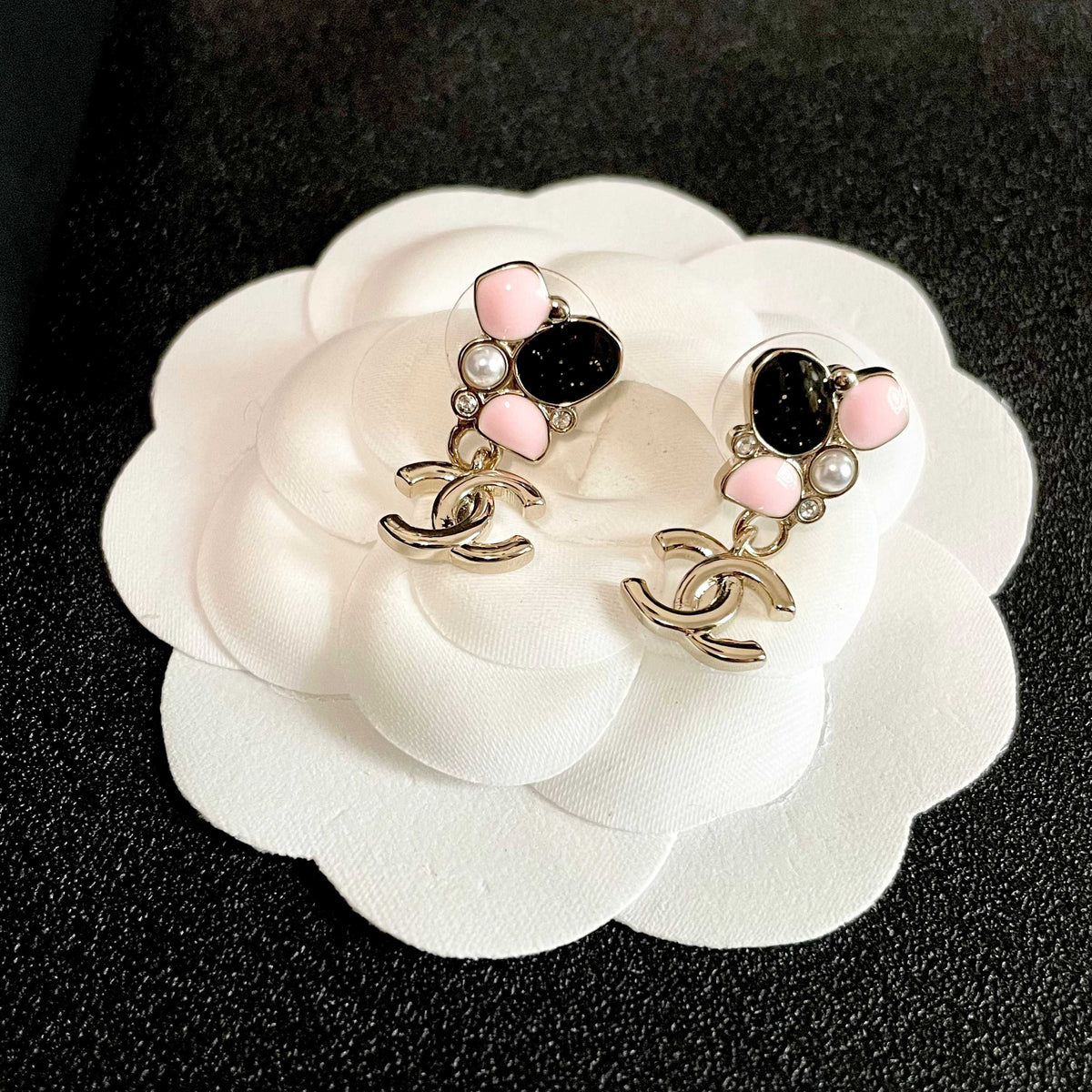 Chanel Interlocking C Stud Earrings - album image 8