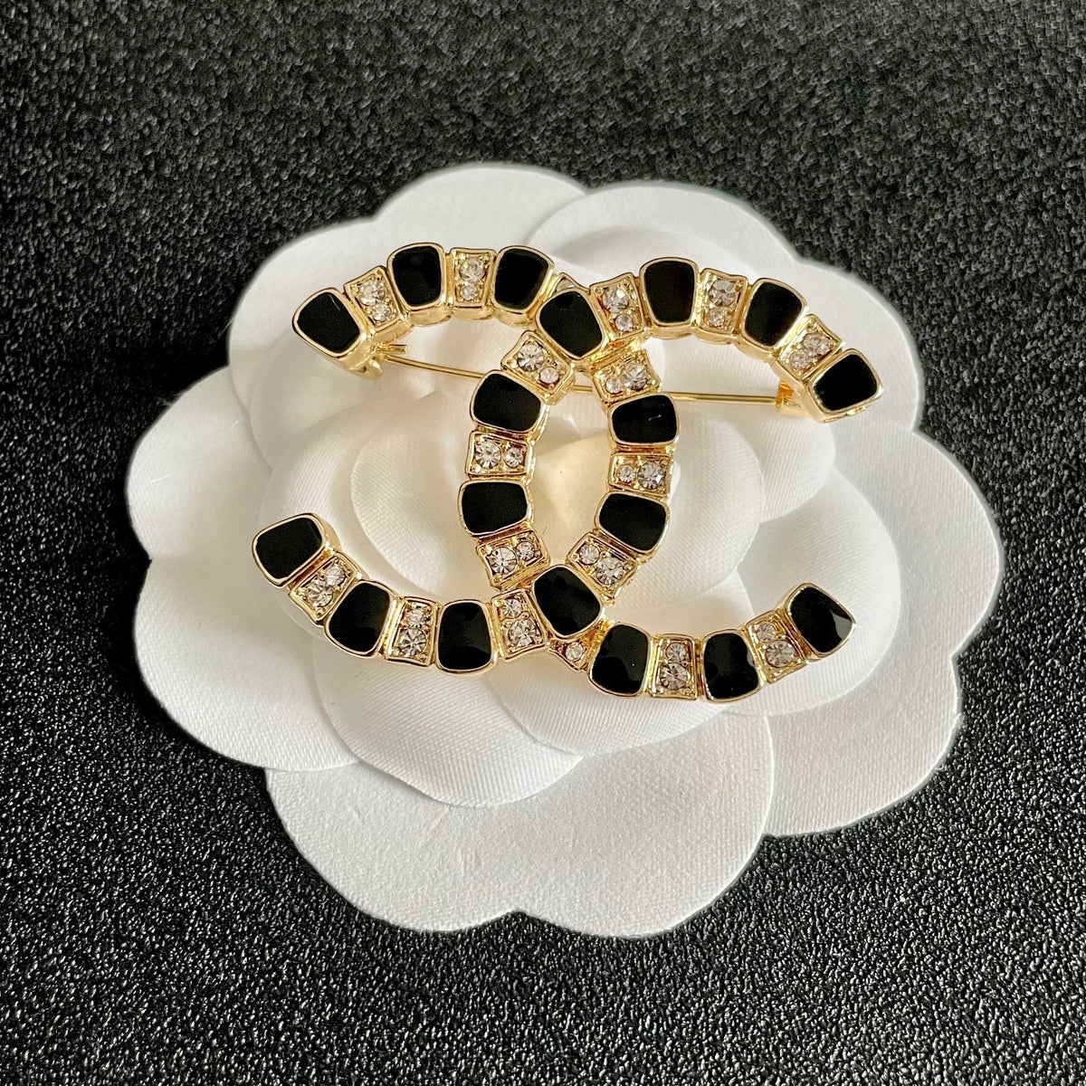 Chanel Gold-Tone Cutout CC Brooch - album image 8
