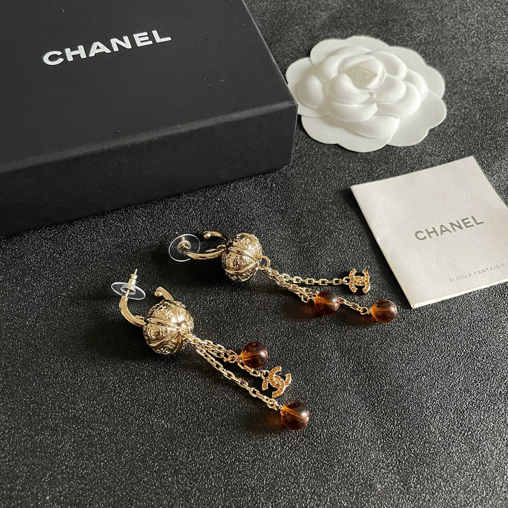Chanel Interlocking C Crystal Accent Earrings - album image 6