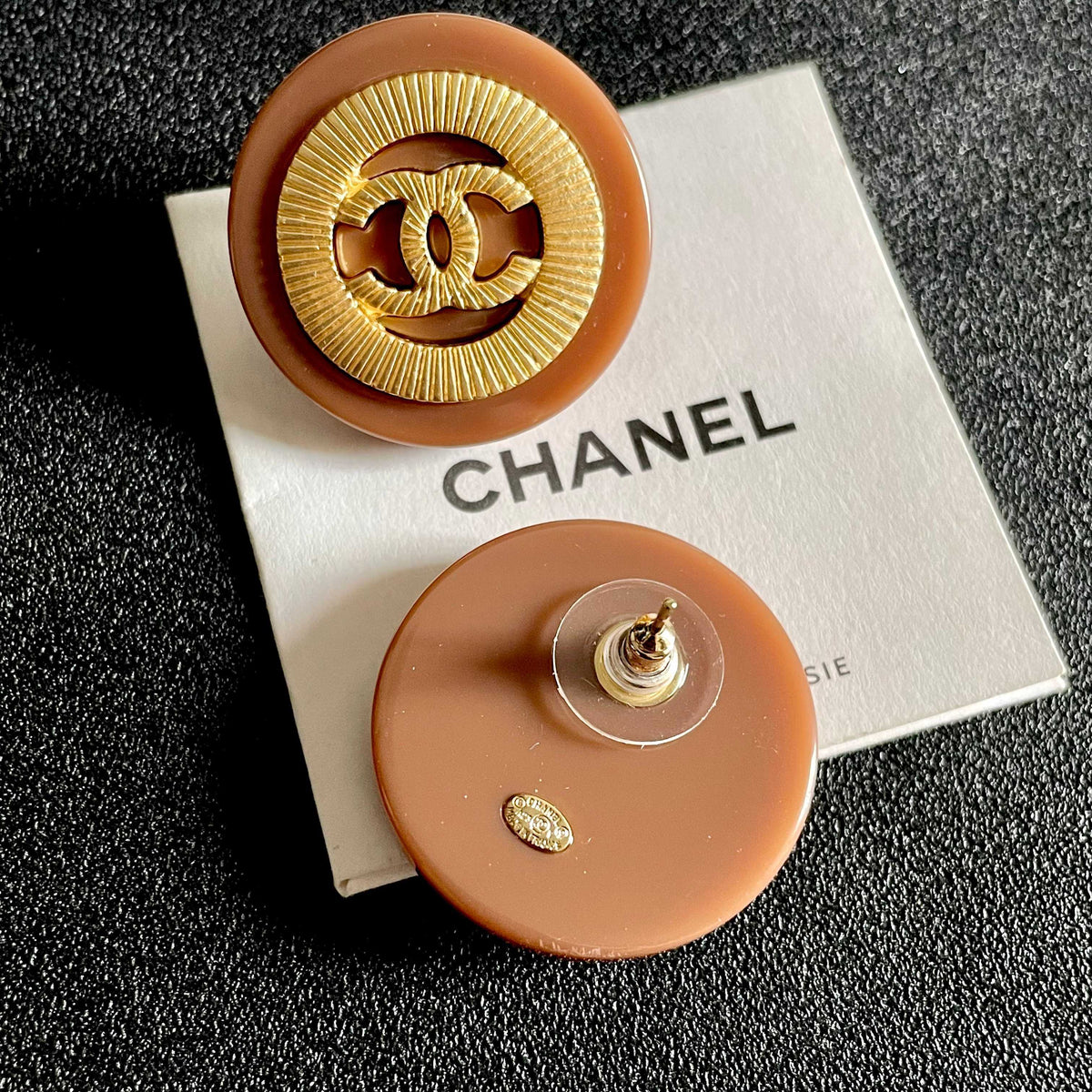 Chanel Interlocking C Stud Earrings - album image 7