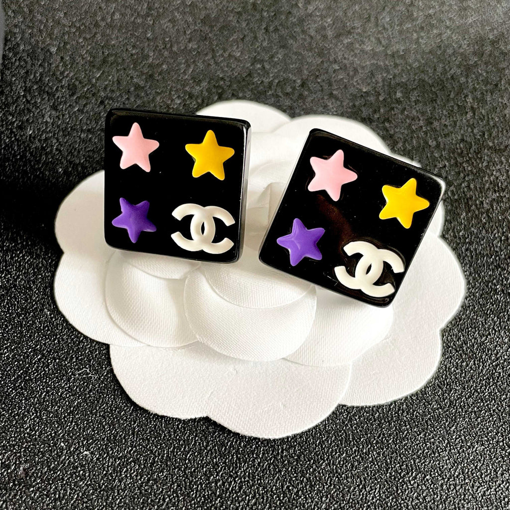 Chanel Interlocking C Star Stud Earrings - album image 8