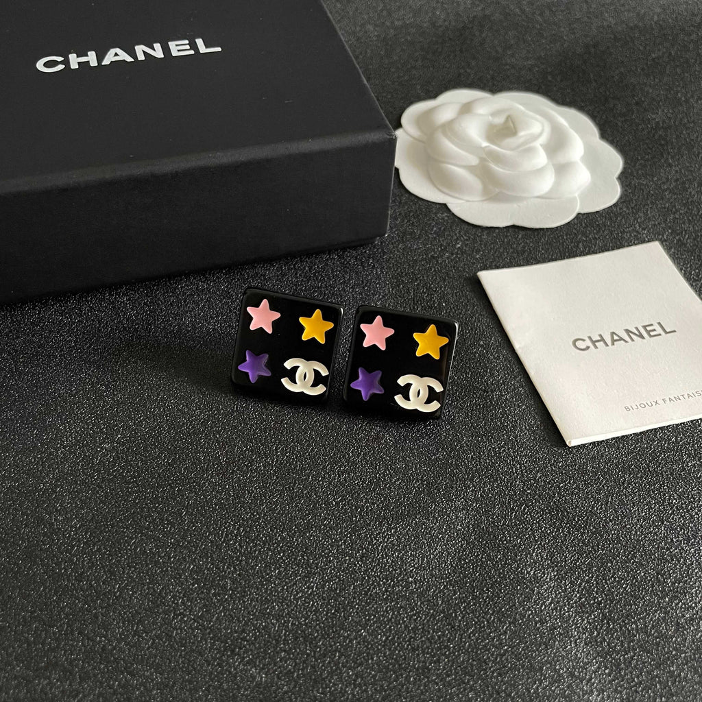 Chanel Interlocking C Star Stud Earrings - album image 6