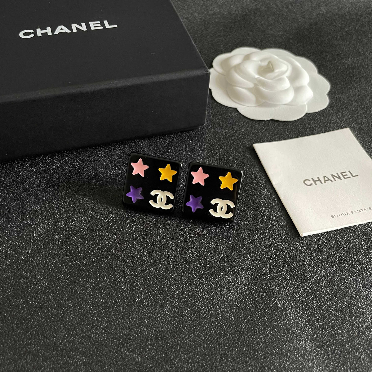 Chanel Interlocking C Star Stud Earrings - album image 6