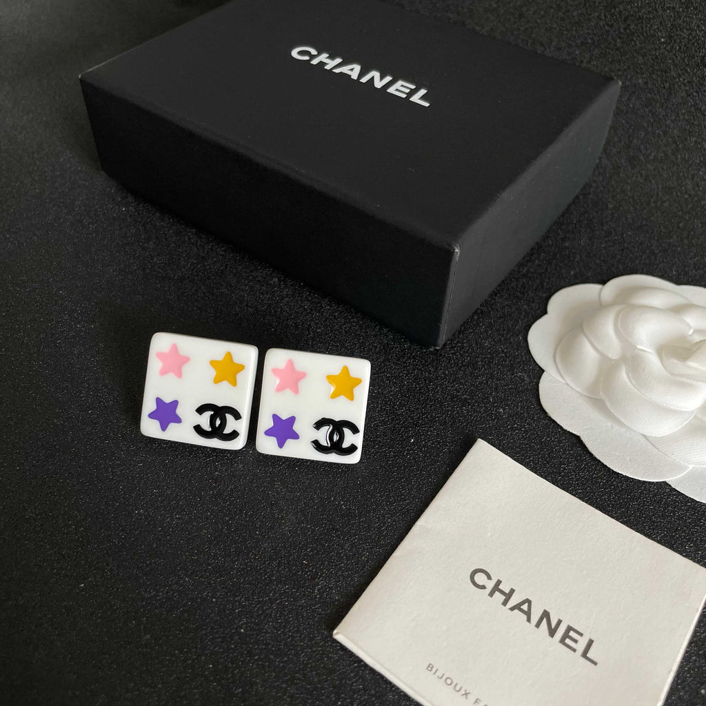 Chanel Interlocking C Star Stud Earrings - album image 5
