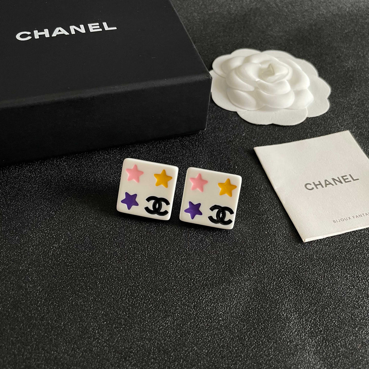 Chanel Interlocking C Star Stud Earrings - album image 6
