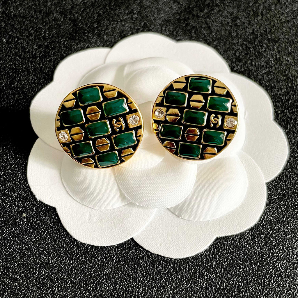 Chanel Interlocking C Stud Earrings - album image 8