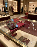 Gucci Interlocking G Blue Monogram Leather Panda Bag Charm - album image 1