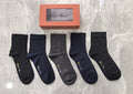 Loro Piana Ribbed Mid Crew Socks - Box of 5 - image 1