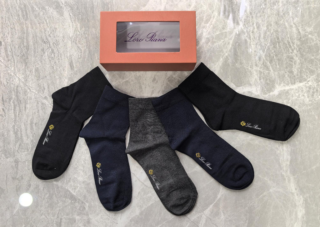 Loro Piana Ribbed Mid Crew Socks - Box of 5 - image 2