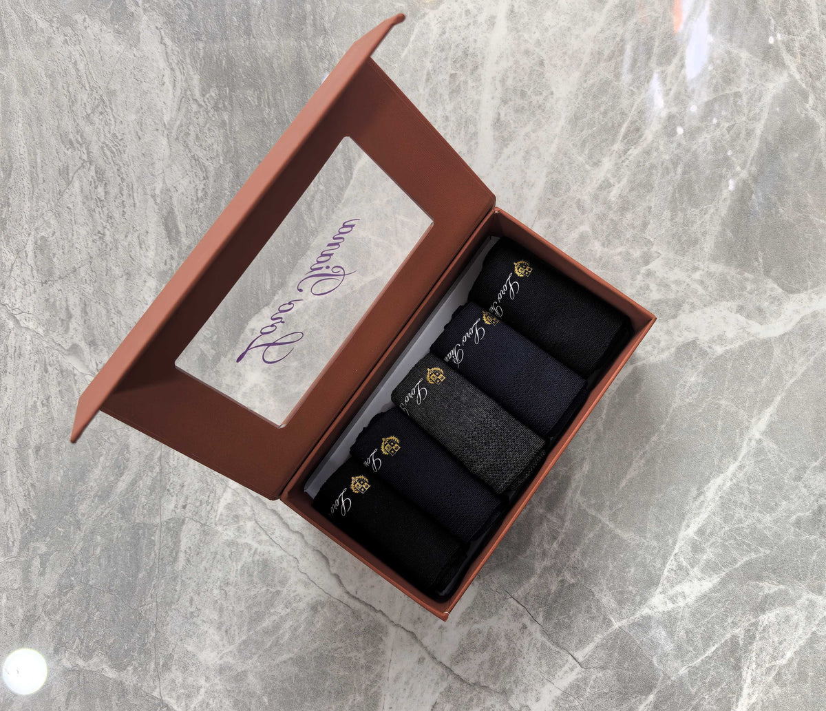 Loro Piana Ribbed Mid Crew Socks - Box of 5 - image 5