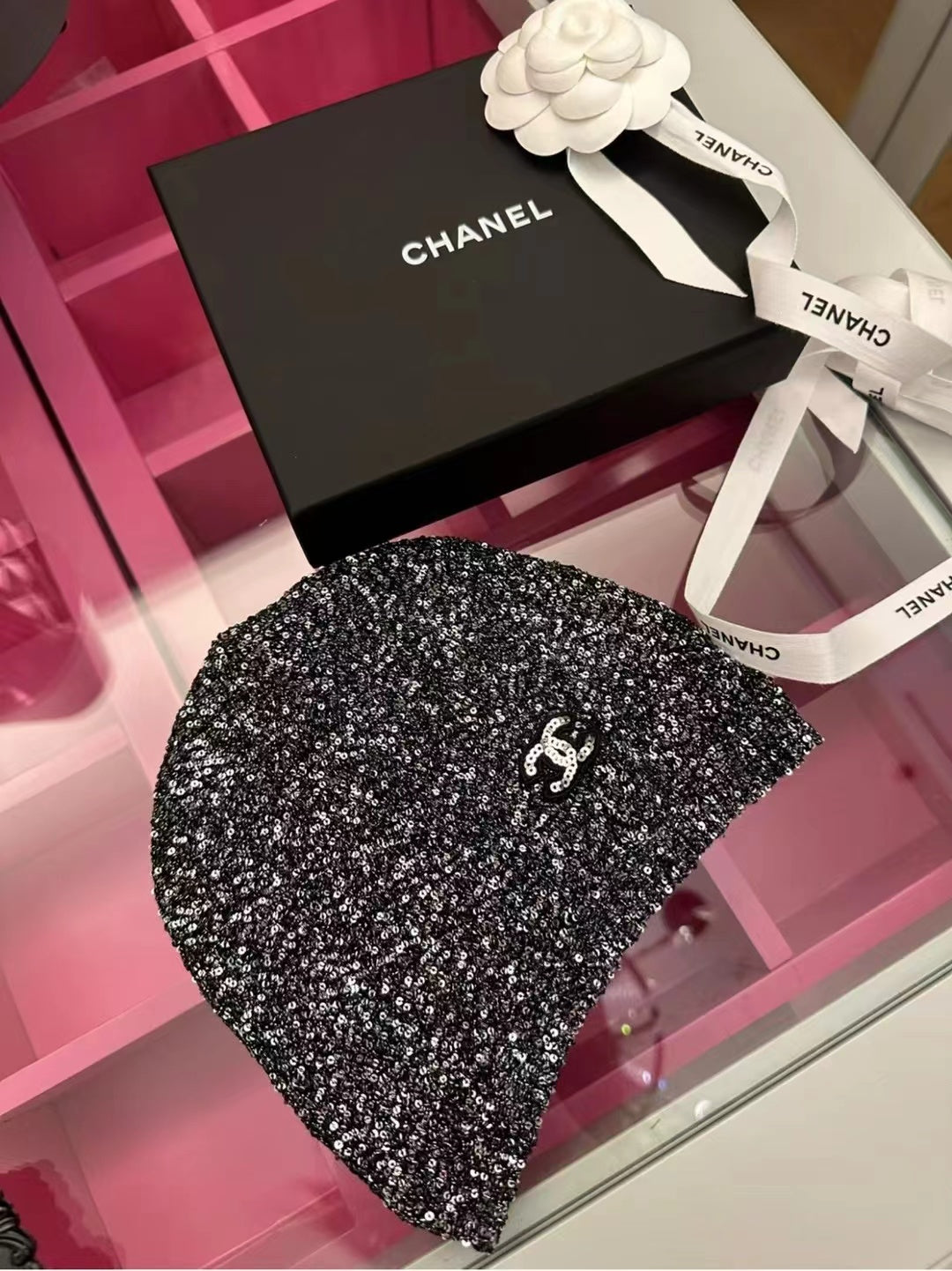 Chanel Sequin Hat - image 4
