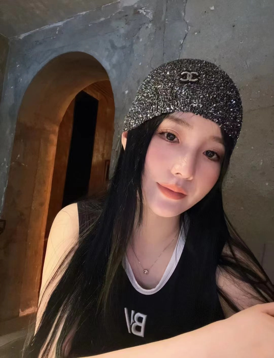 Chanel Sequin Hat - image 7