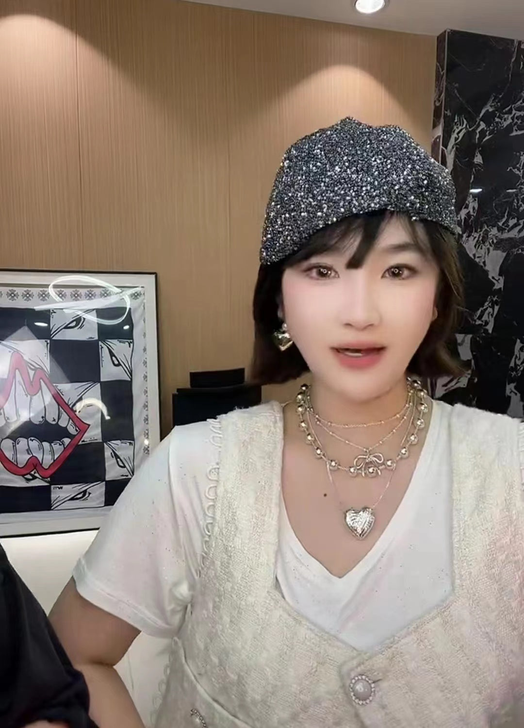 Chanel Sequin Hat - image 6