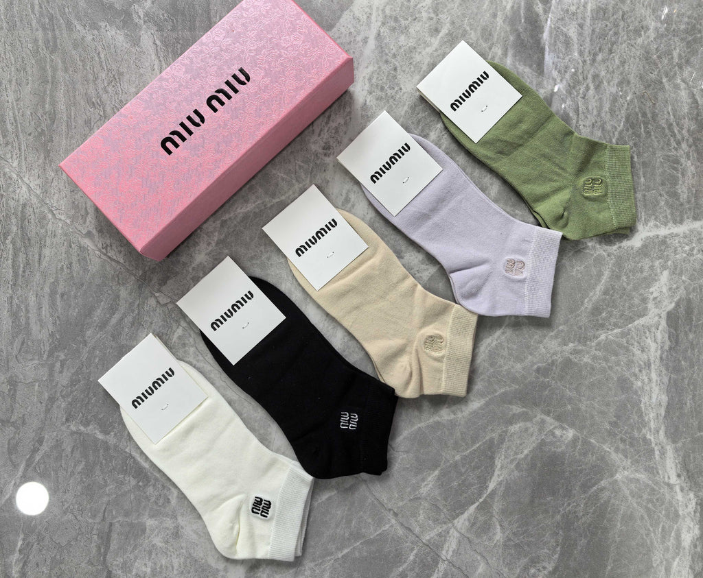 Miu Miu pastel plain selection ankle socks, image 6