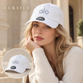 Independent Baseball Cap worn by a Western model with product detail inset
