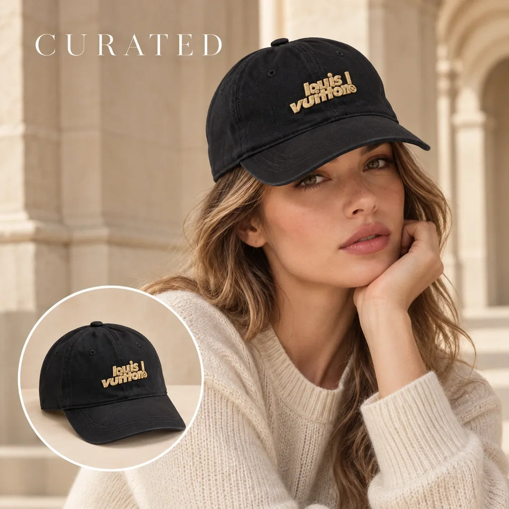Independent Baseball Cap worn by a Western model with product detail inset
