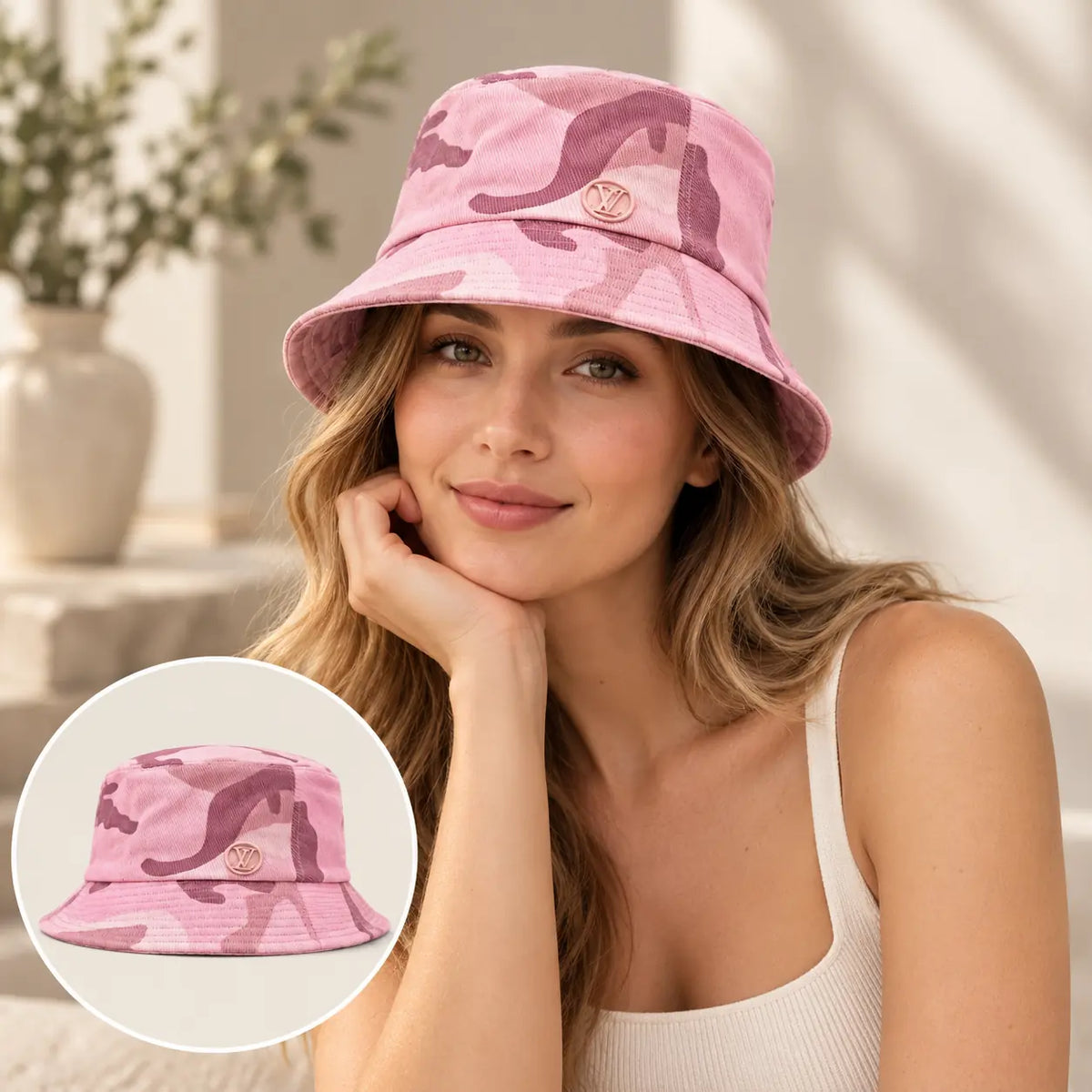 Independent Bucket Hat worn by a model