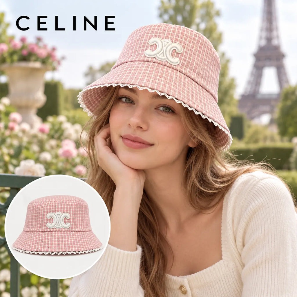 Celine Bucket Hat worn by a model