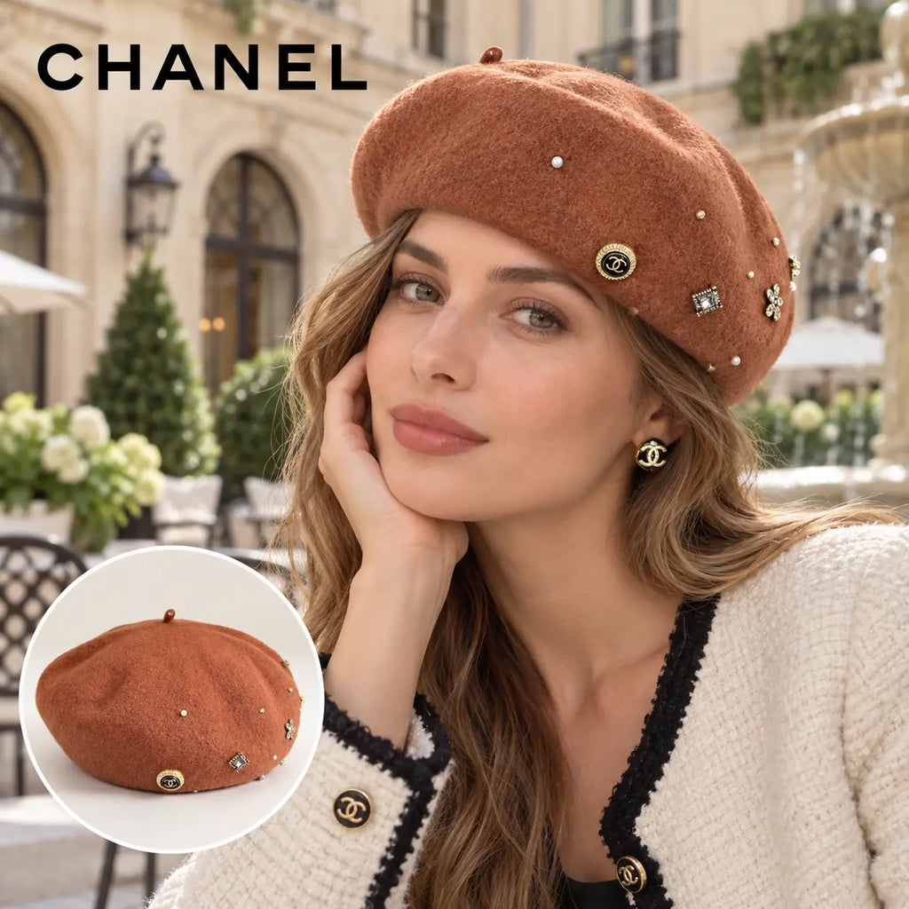 Chanel Beret worn by a model