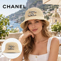 Chanel Knit Bucket Hat worn by a model