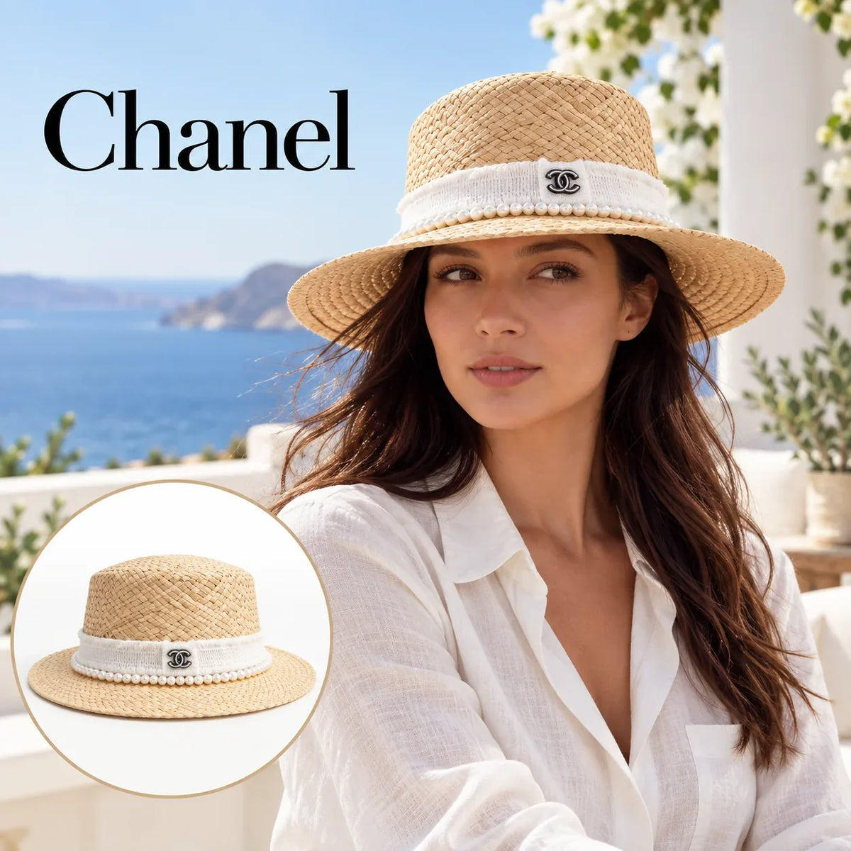 Chanel Straw Hat - image 1