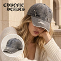 Chrome Hearts Chrome Hearts Baseball Cap worn by a Western model with product detail inset