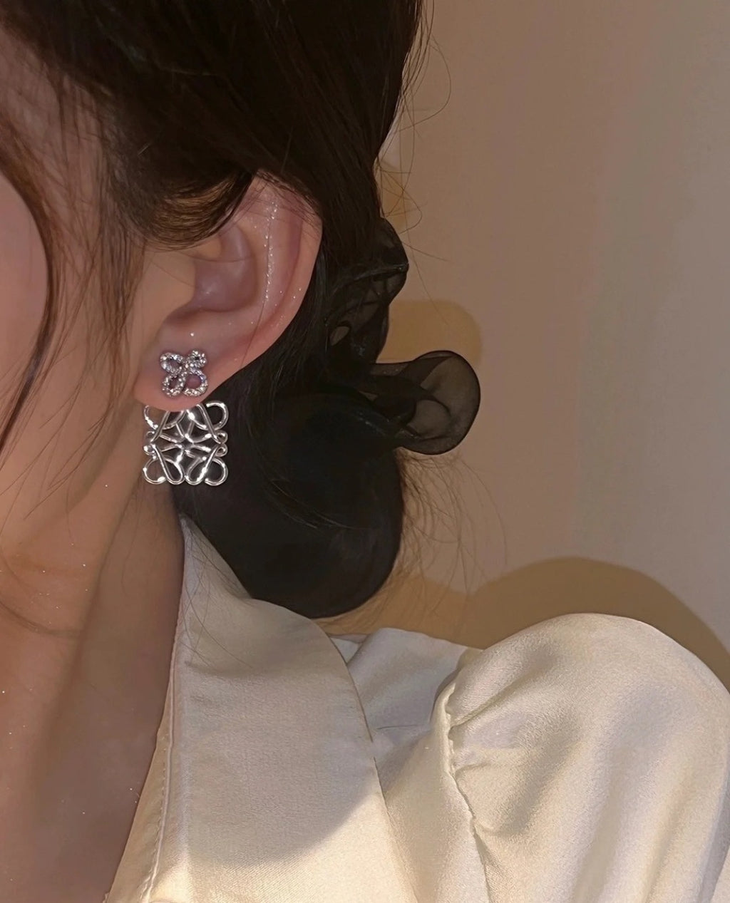 Loewe Double Anagram Drop Earrings - product image 10