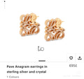 Loewe Crystal Anagram Sculptural Earrings - product image 1