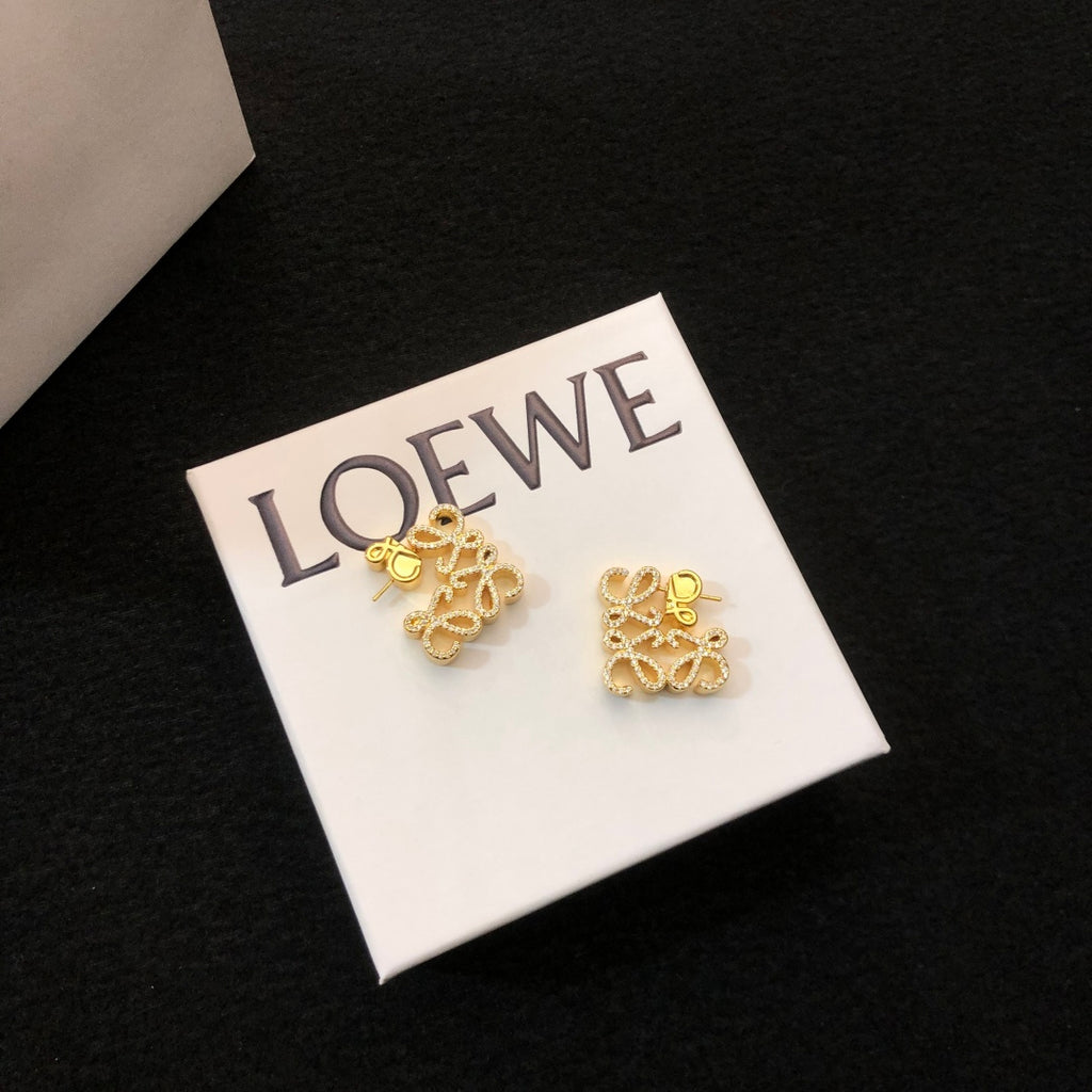Loewe Crystal Anagram Sculptural Earrings - product image 8