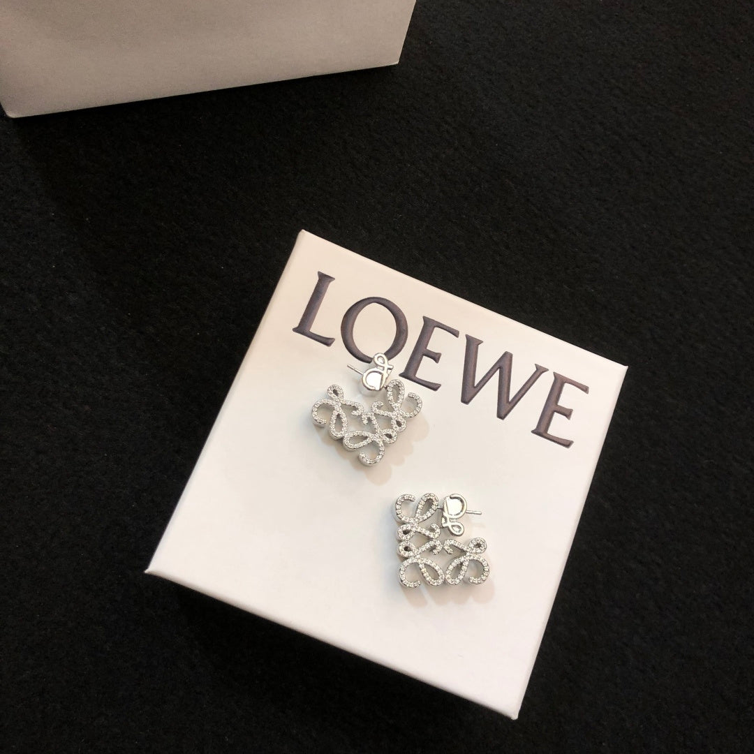 Loewe Crystal Anagram Sculptural Earrings - product image 9