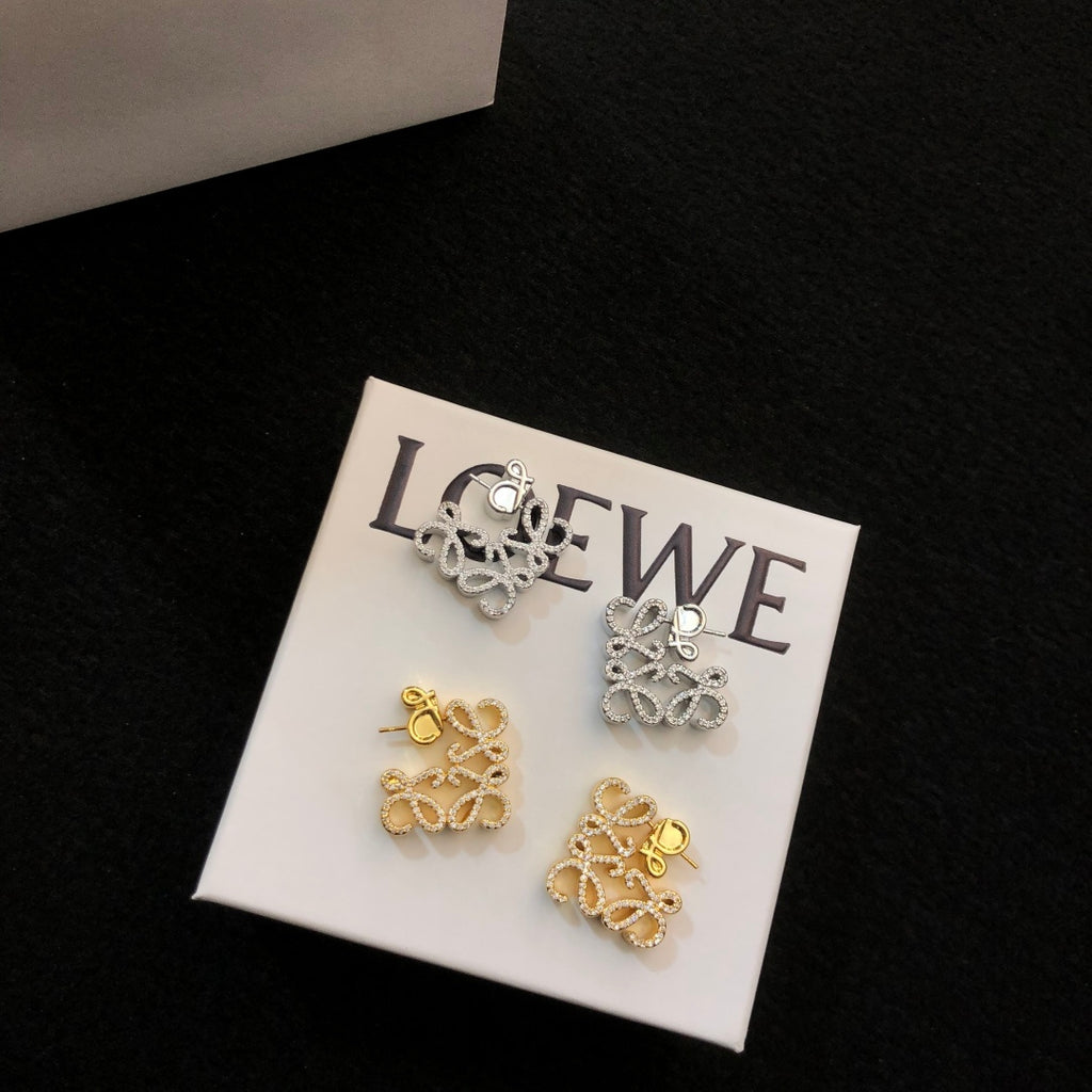 Loewe Crystal Anagram Sculptural Earrings - product image 10