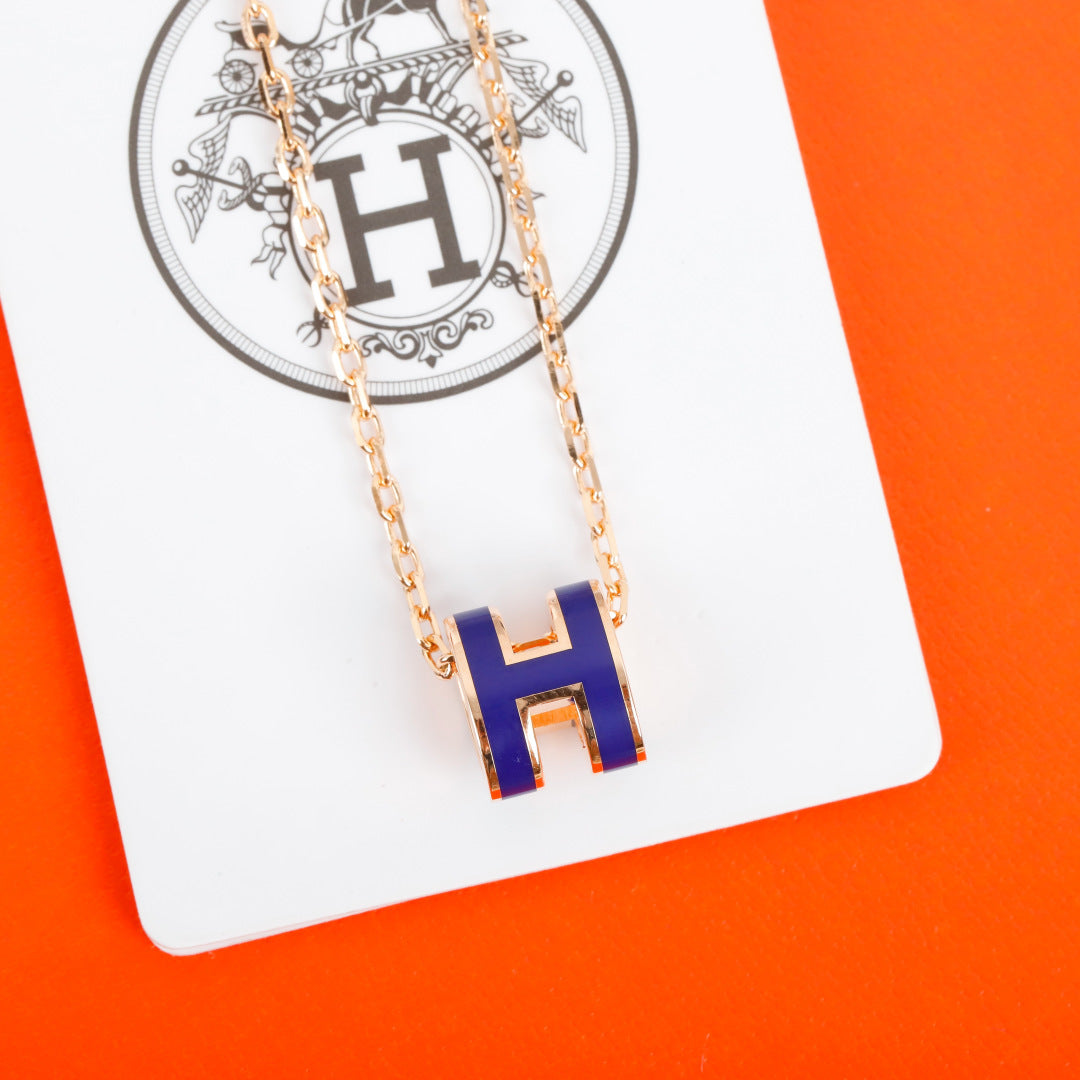 Hermès Mini H Pendant Necklace - album image 3