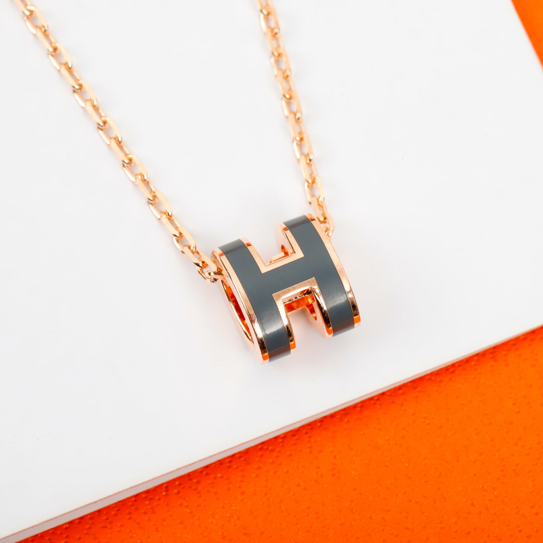 Hermès Mini H Pendant Necklace - album image 3